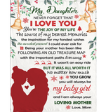 Personalized Custom Name To My Daughter Mom Love You Christmas Gift Ideas Blanket