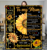 To My Mom Sunflower Andrea Frantz