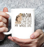 Mom You Have Loved Me For As Long As I Have Lived But I Have Loved You My Whole Life Mothers Day White Coffee Mug