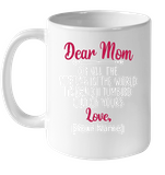 Personalized Customize Dear Mom Of All The Vaginas In World I'm Glad Tumbled Out Of Yours Mothers Day Gift Black Coffee Mug