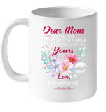 Personalized Customize Dear Mom Of All The Vaginas In World I'm Glad Tumbled Out Of Yours Mothers Day Gift Flower Black Coffee Mug