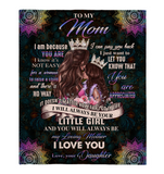 To My Mom No Way I Can Pay You Back Love Loving Mother Gift From Daughter Mandala Fleece Sherpa Mink Blanket