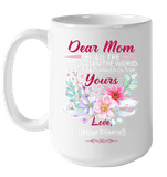 Personalized Customize Dear Mom Of All The Vaginas In World I'm Glad Tumbled Out Of Yours Mothers Day Gift Flower Black Coffee Mug