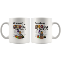 Personalized Halloween Gift Ideas For Grandma From Grandkids, Halloween Grandma Gift White Coffe Mug