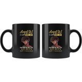 August Girl I Am Who I Am I'm Living My Best Life Your Approval Isn't Needed Black Coffee Mug