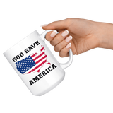 God Save America Kanye Flag White Coffee Mug