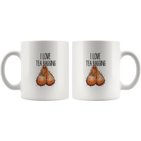 I Love Tea Bagging Funny White Coffee Mug