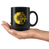 Sunflower In A World Full Of Grandmas Be A Lolli mother's gift black coffee mug