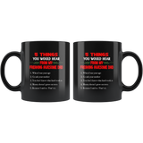 5 things hear from my freaking awesome dad, father's day funny black gift coffee mugs