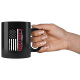 El Paso Strong American Flag Black Coffee Mug