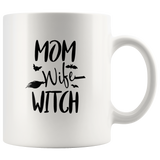 Mom Wife Witch Funny Halloween Gift White Coffee Mug