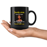 December Woman With Three Sides quiet funny crazy side You Never Want To See Birthday Gift Black Coffee Mug
