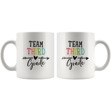 Team third grade back to school white coffee mug