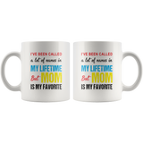 A lot of names in mylife but mom is my favorite coffee mugs, mother's day gift funny