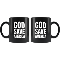 God Save America Kanye Black Coffee Mug