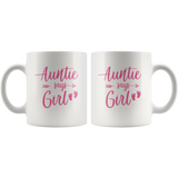 Auntie Says Girl White Coffee Mug