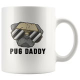 Pug Daddy Dad Father's Day Gift White Coffee Mug