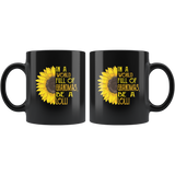 Sunflower In A World Full Of Grandmas Be A Lolli mother's gift black coffee mug