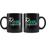 2nd grade squad back to school black coffee mug