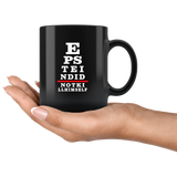 Conspiracy Theory Eye Rest Black Coffee Mug