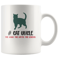 Cat uncle the man the myth the legend white gift coffee mugs