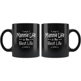 Mammie Life Is The Best Life Mothers Day Gift Black Coffee Mug