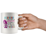 A Grandma Cannot Survive On Self-Quarantine Alone She Also Needs Her Grandkids Gnome Quarantine Mothers Day Gift White Coffee Mug