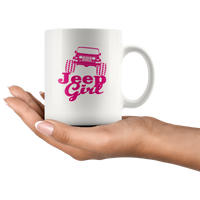 Official Jeep Girl Lover White Coffee Mug