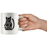 Time spent with cats is never wasted gift white coffee mug