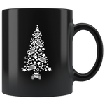 Jeep Christmas Tree Xmas Jeep Lover Black Coffee Mug