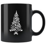 Jeep Christmas Tree Xmas Jeep Lover Black Coffee Mug