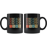 Vintage 1949 birthday black gift coffee mug