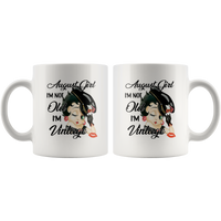 Betty August Girl Boop I'm Not Old I'm Vintage Born In August Birthday Gift White Coffee Mug