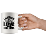 Fatherhood requires love not dna father's day gift white coffee mug