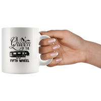 Queen Of The Fifth Wheel White Coffee Mug