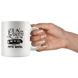 Queen Of The Fifth Wheel White Coffee Mug