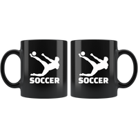 Soccer Player Soccer Black Coffee Mug