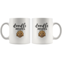 Doodle mama cute dog mother's day gift white coffee mug