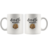 Doodle mama cute dog mother's day gift white coffee mug