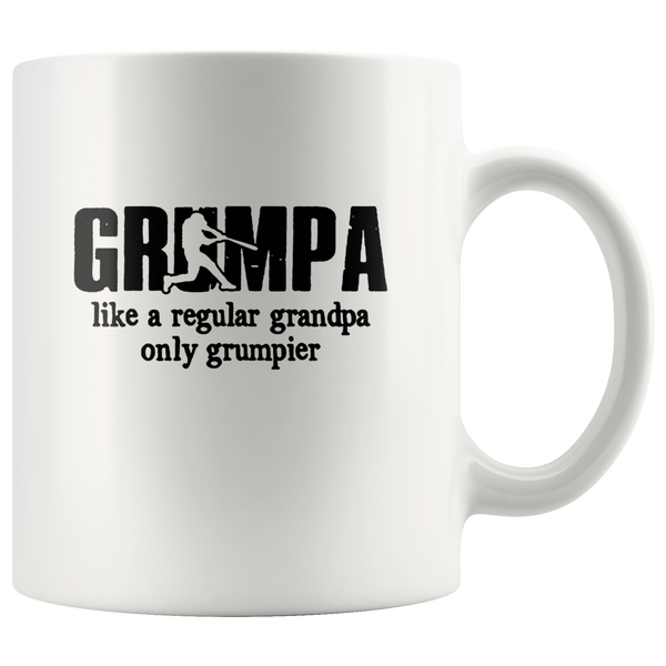 Grumpa like regular grandpa only grumpier white coffee mug