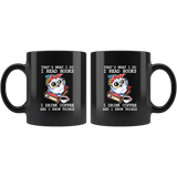 Owl Lover That's What I Do Read Books Drink Coffee And Know Things Funny Black Coffee Mug