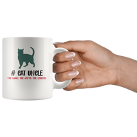 Cat uncle the man the myth the legend white gift coffee mugs