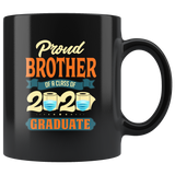 Proud Brother Of A Class Of 2020 Graduate Senior 2020 Black Coffee Mug