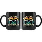 High school level complete game vintage retro black coffee mug