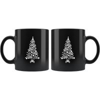 Jeep Christmas Tree Xmas Jeep Lover Black Coffee Mug