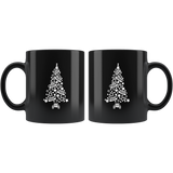 Jeep Christmas Tree Xmas Jeep Lover Black Coffee Mug