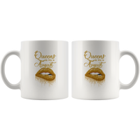 Queens are born in August birthday gift white coffee mug