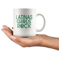 Latinas Girls Rock Funy Gift White Coffee Mug