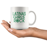 Latinas Girls Rock Funy Gift White Coffee Mug