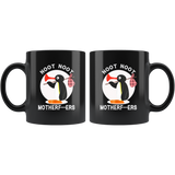 Pingu Penguin noot noot motherfucker black coffee mug